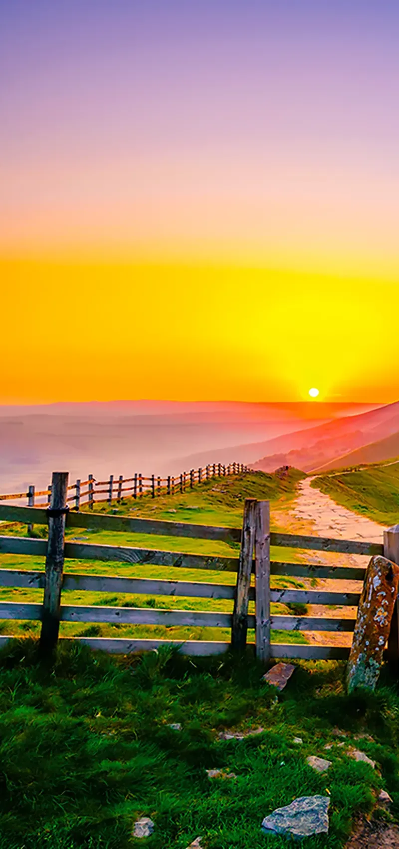Sunrise at the Dragon's Back, Derbyshire