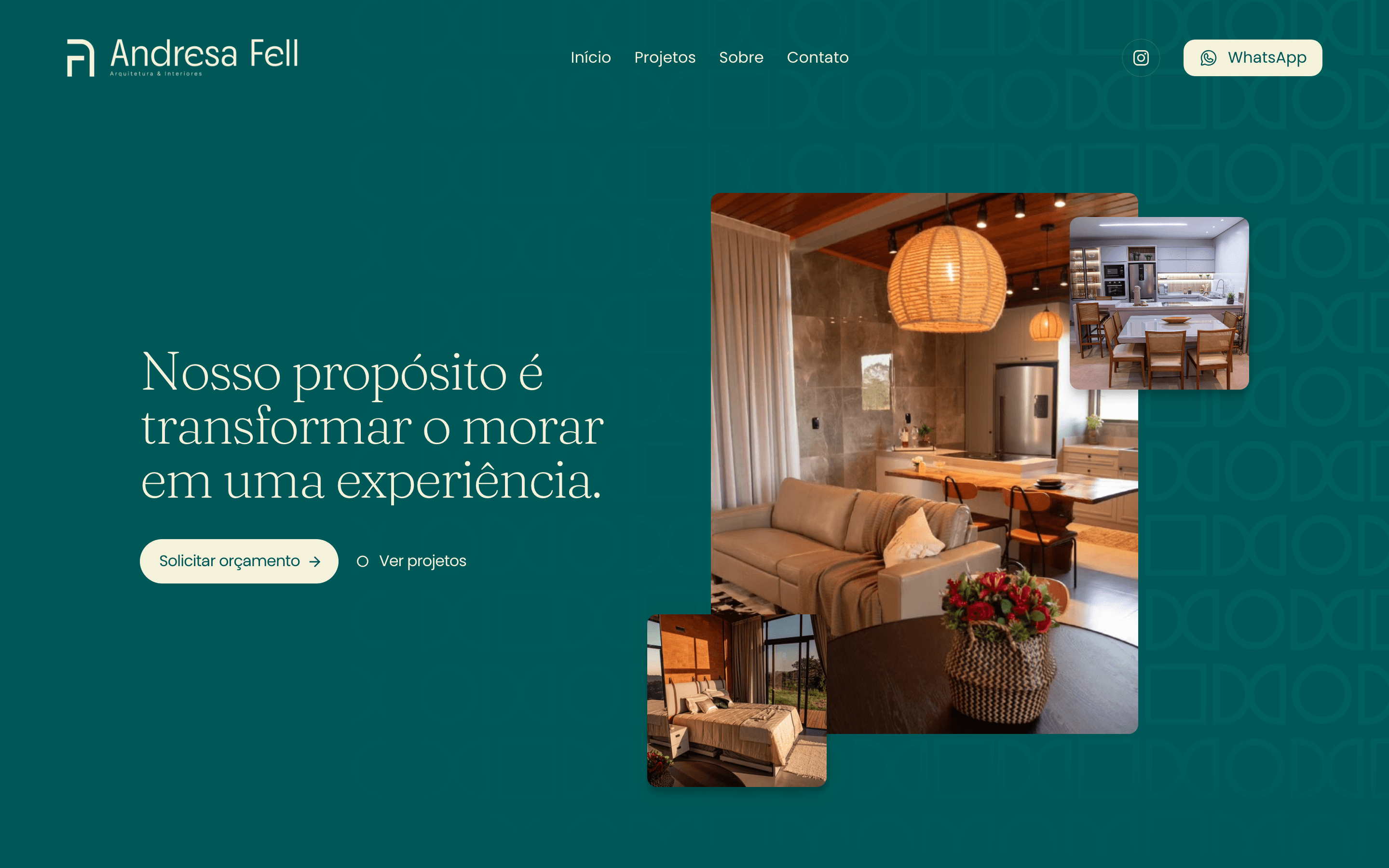 Interior Design Arch live website screenshot