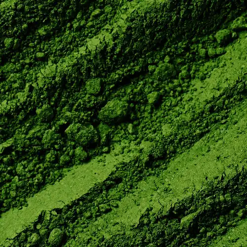 green powder herbs near scope