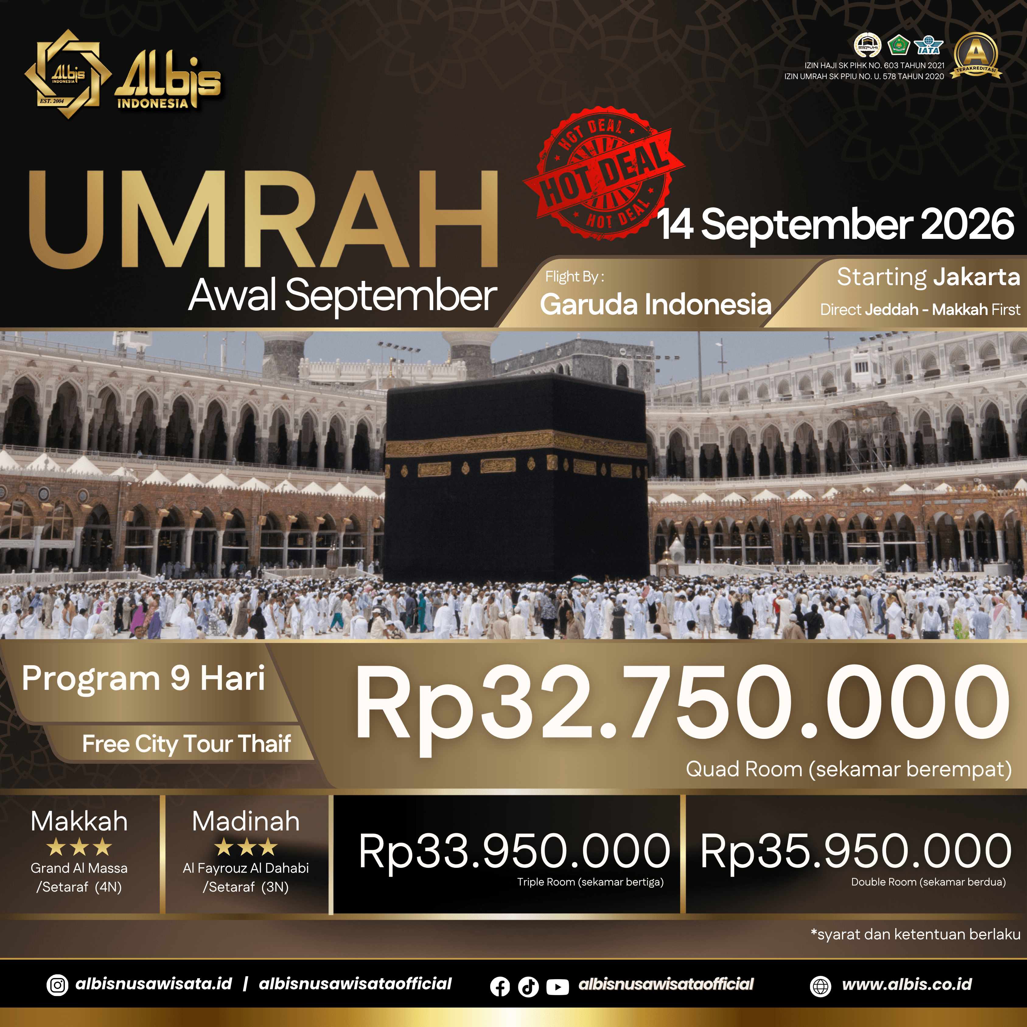 Umrah Product by Albis Nusa Wisata Indonesia