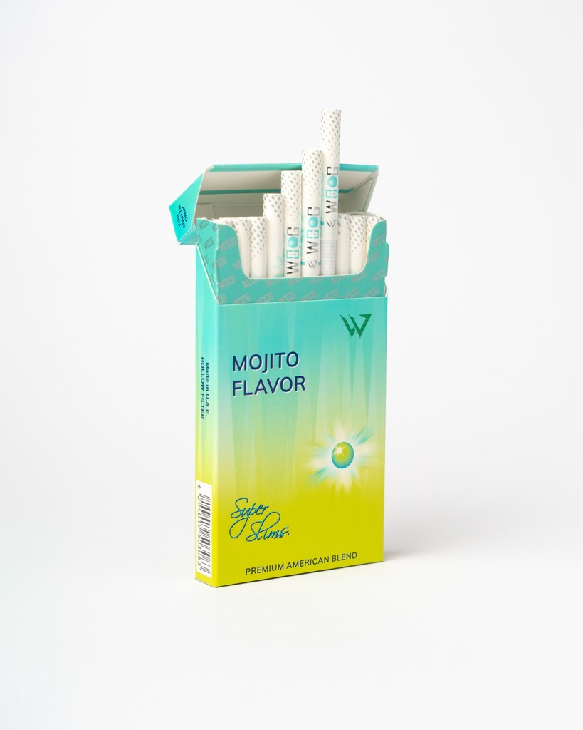 Woog mojito-flavored cigarette pack.