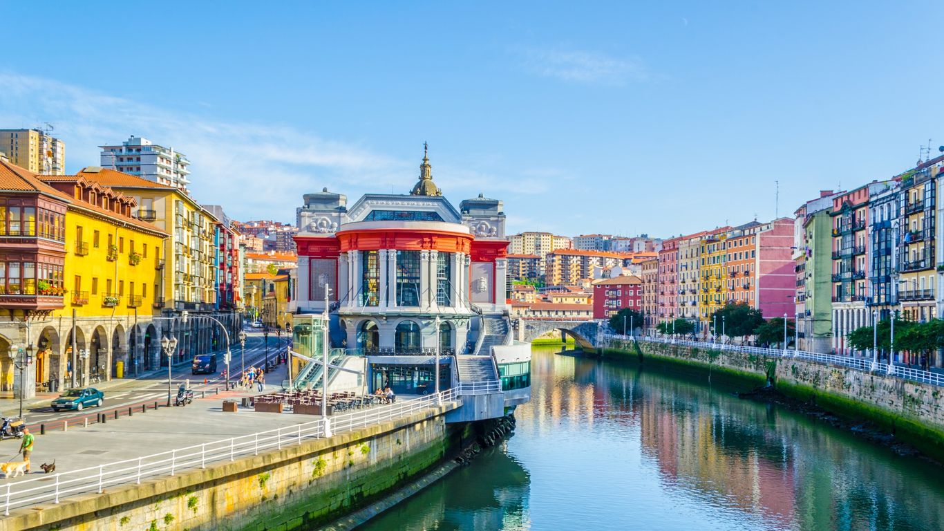 city, buildings, river