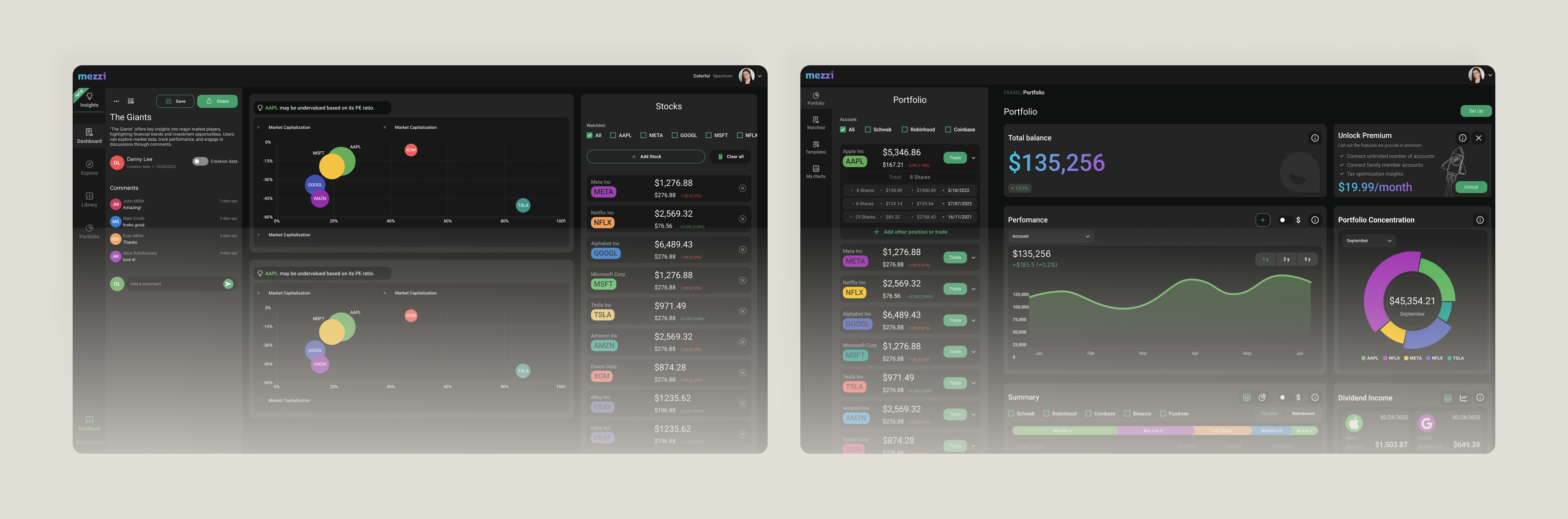 A mockup of screenshot for an app