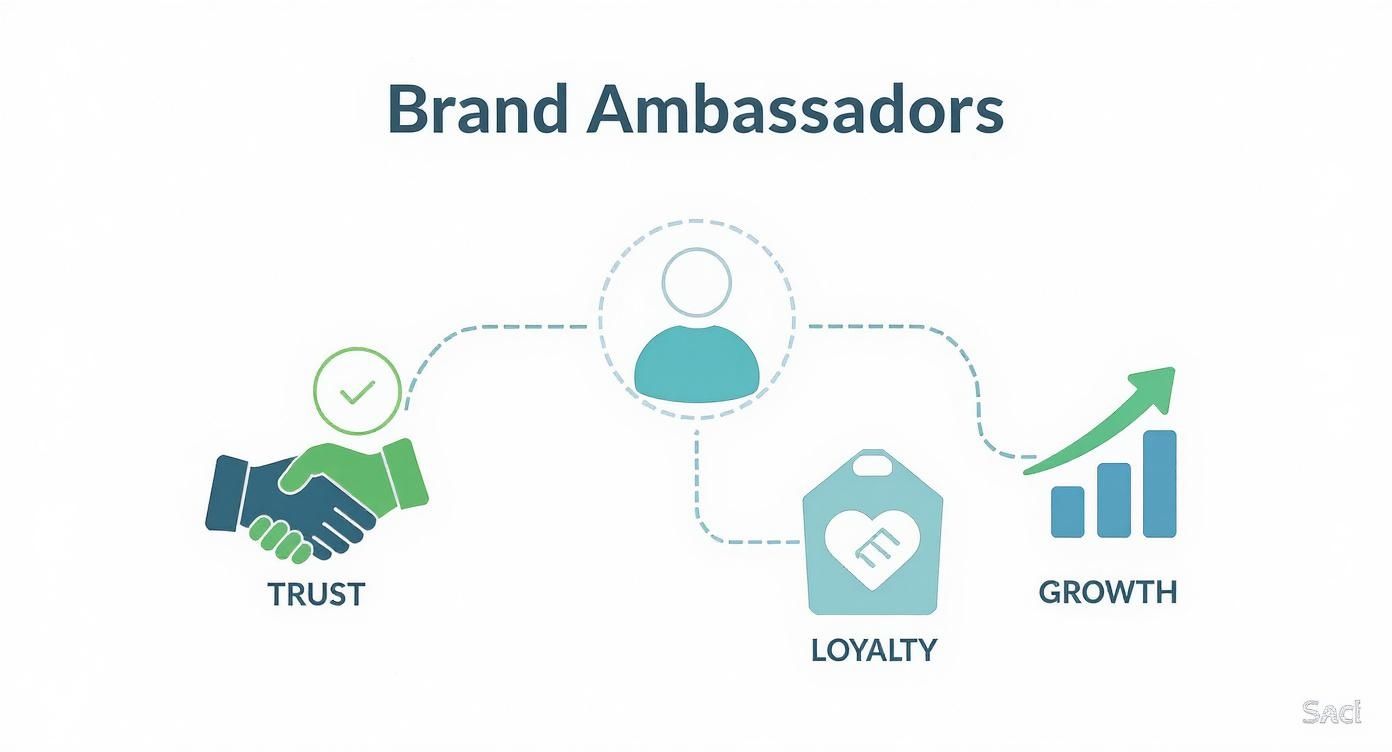 Infographic about brand ambassadors for companies