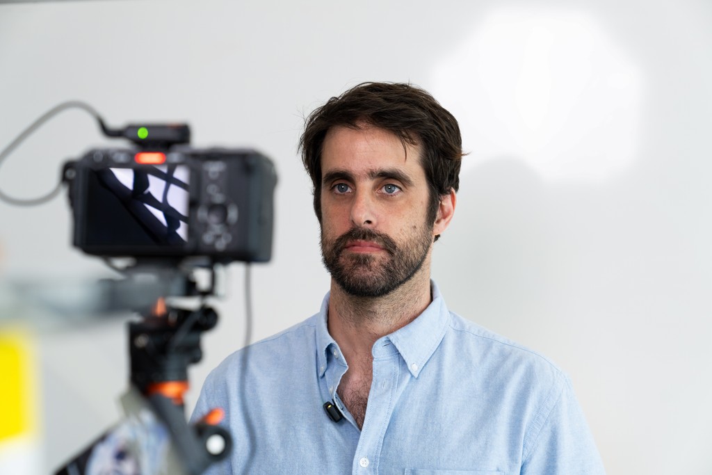 a close up of a reel of film