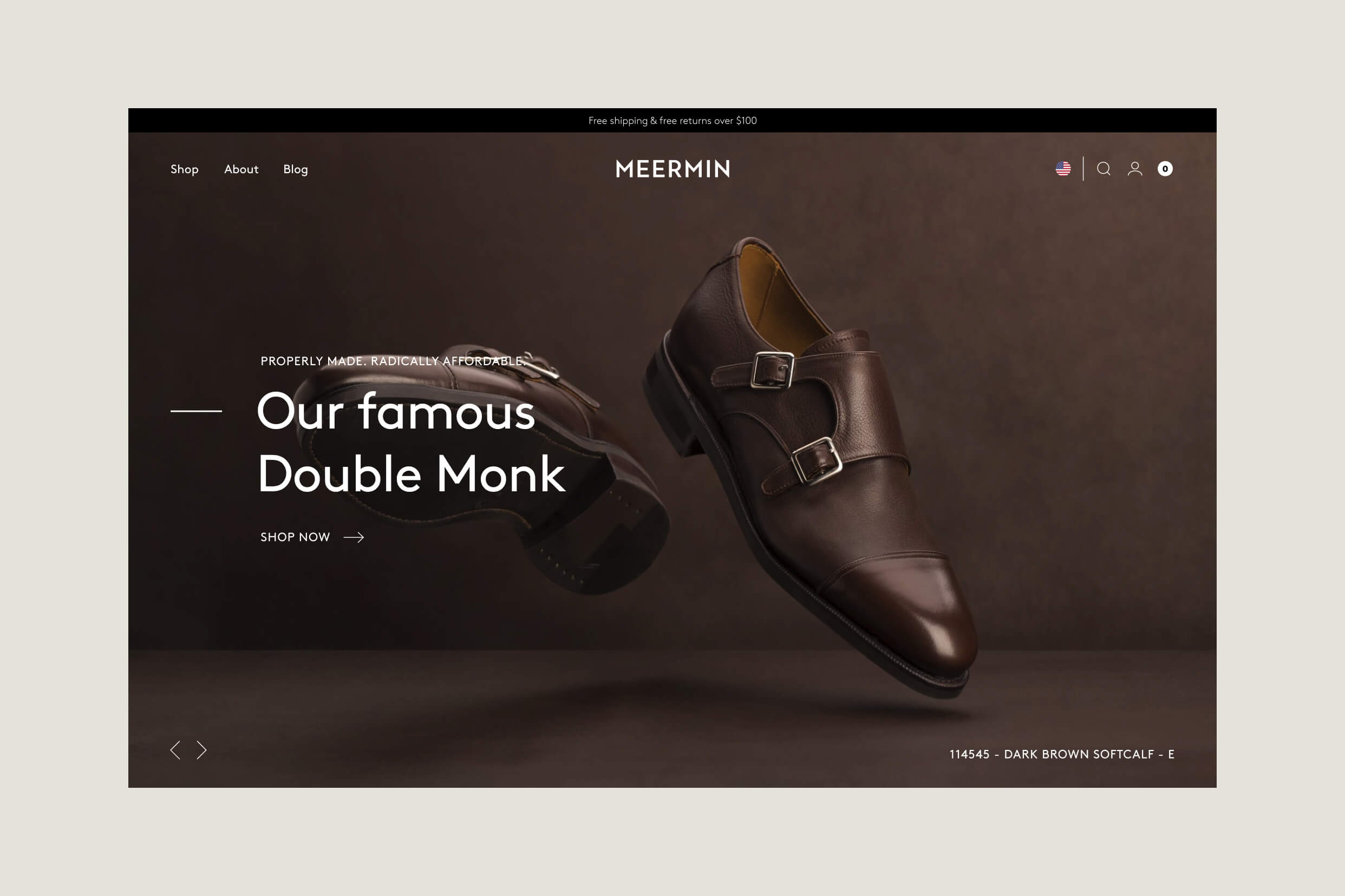 Meermin - Hero Banner Design