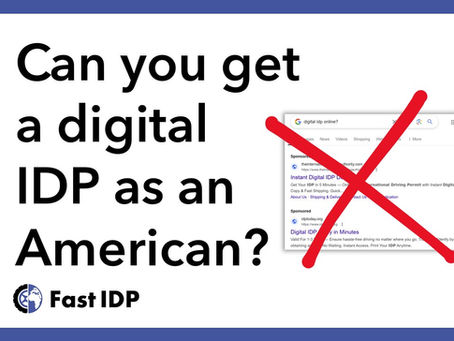 Can you get a digital IDP from AAA or as an American at all?
