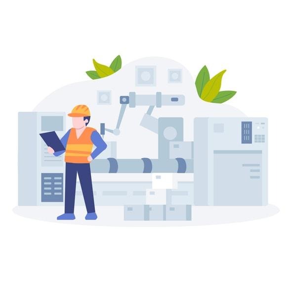 Illustration of the role of quality assurance in the production process, emphasizing quality control.