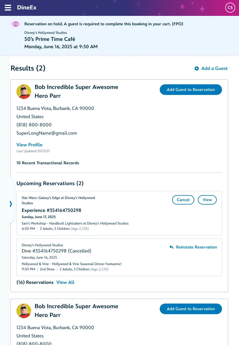 Senior Product Design for Disney Experiences