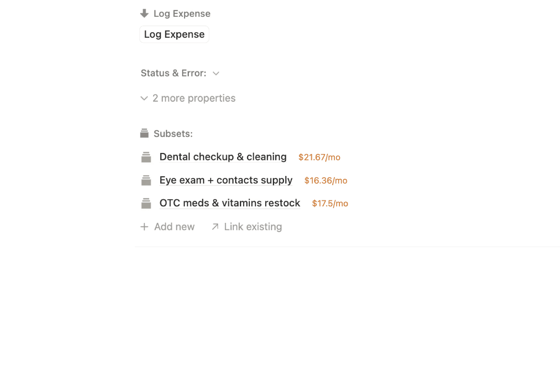Category Subsets