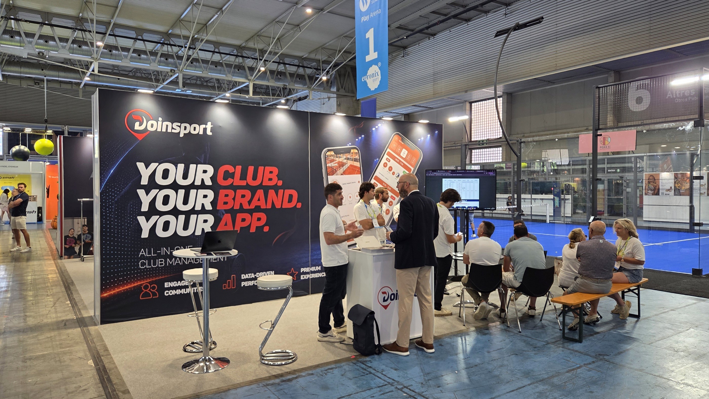Le stand Doinsport au Padel World Summit