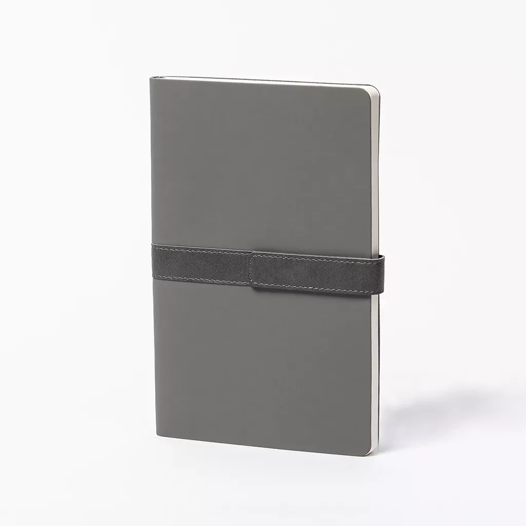 A5 softcover journal with magnetic strap custom branded