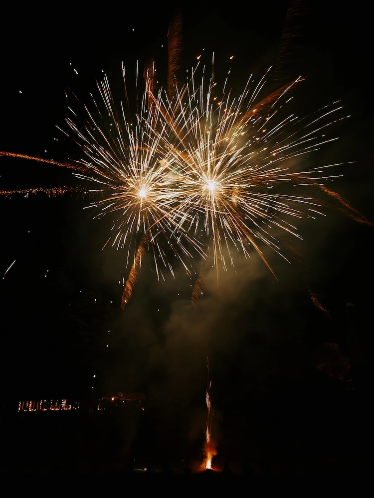 Luxury destination wedding fireworks Fine Art Wedding Photographer Europe