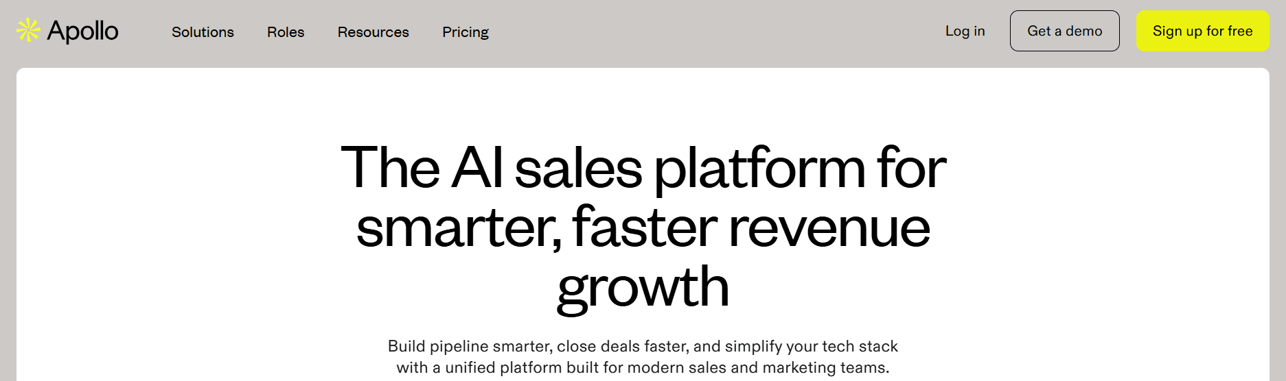 apollo - AI Assisted Sales