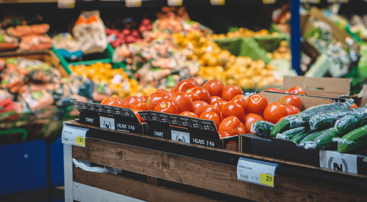 Interior photo of international food market orlando fresh produce section