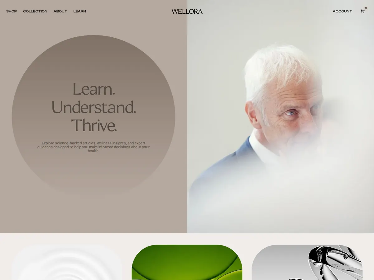 detail image 2 of the wellora framer website template