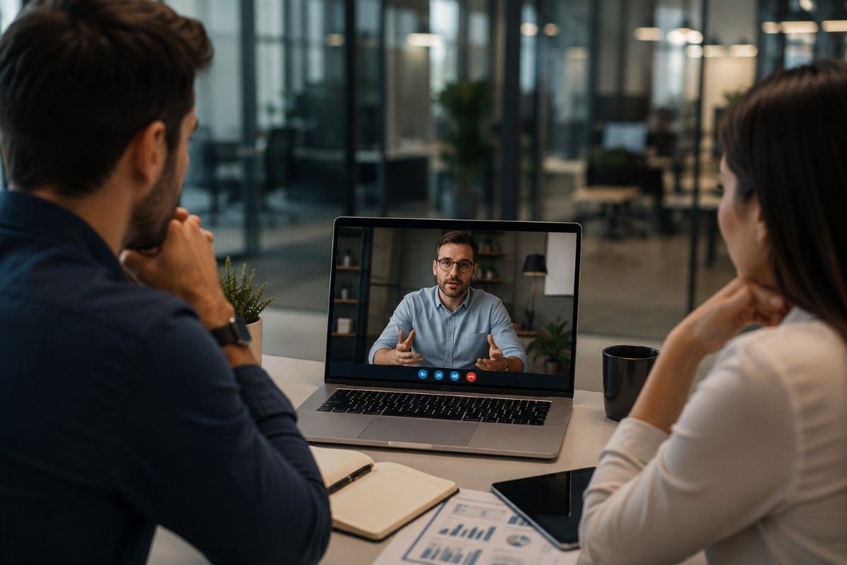 Man Using Laptop