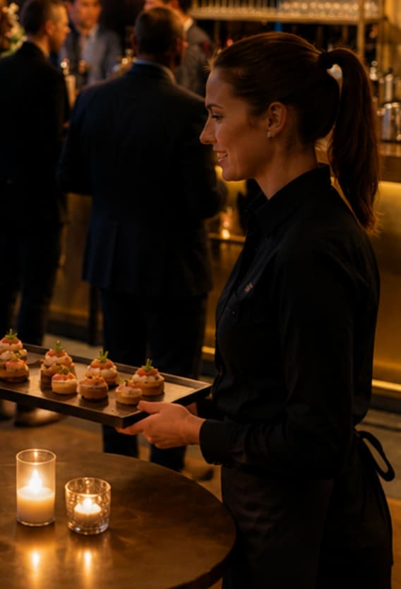 Persoonlijke hospitality en luxe bites tijdens exclusieve Zuidas netwerkborrel in Amsterdam