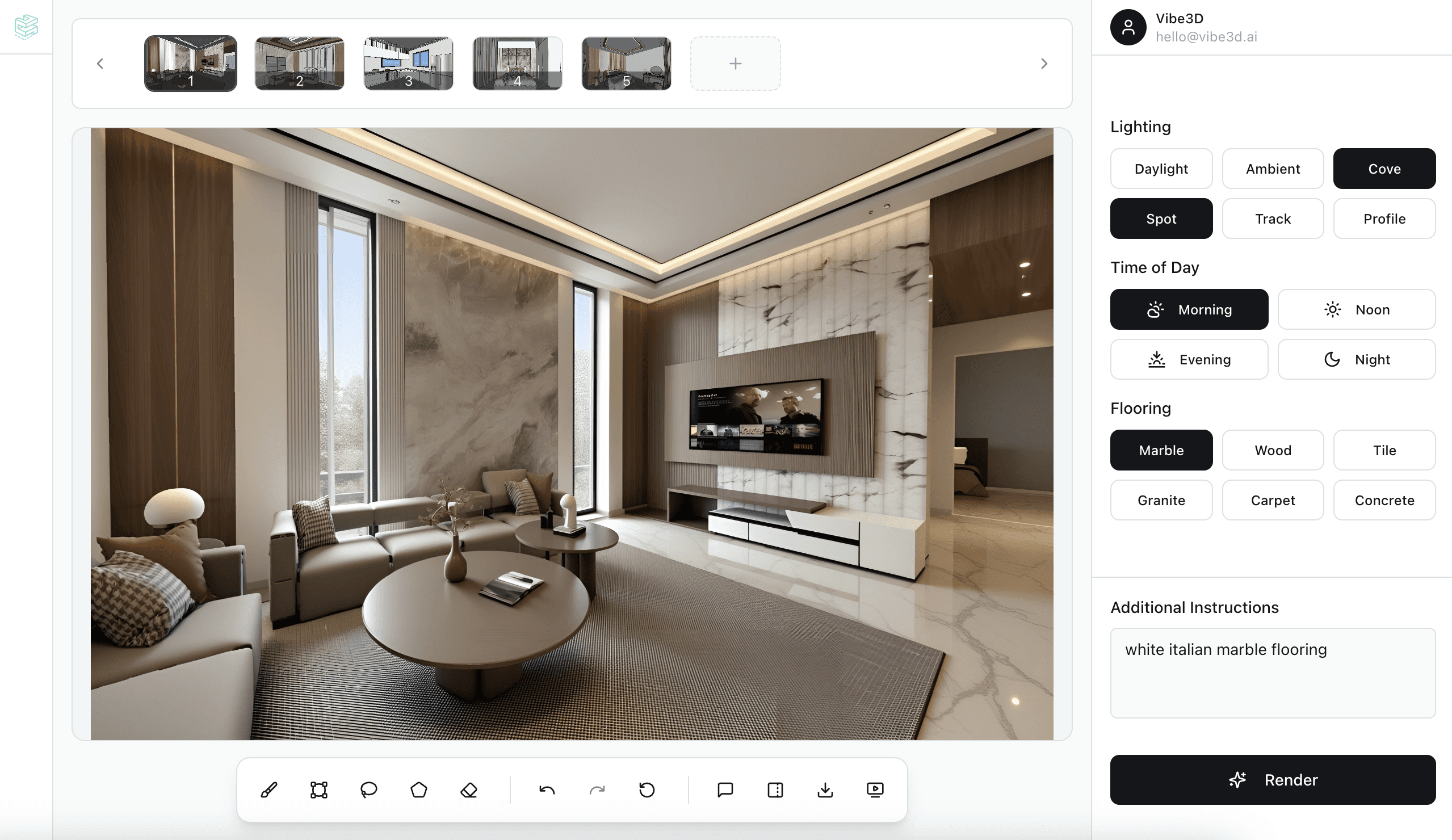 AI Rendering | Sketch to 3D Render AI | Vibe3D