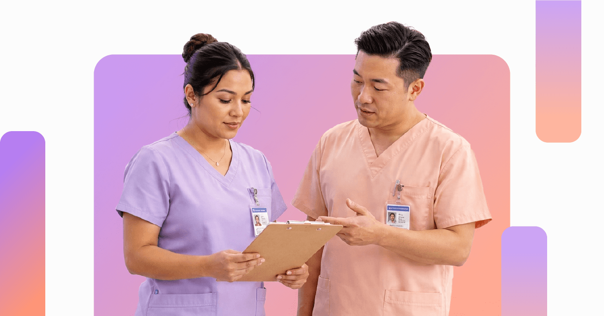 Diverse group of healthcare professionals smiling together, representing Synapti Health’s tailored value based care training solutions for every healthcare organization.