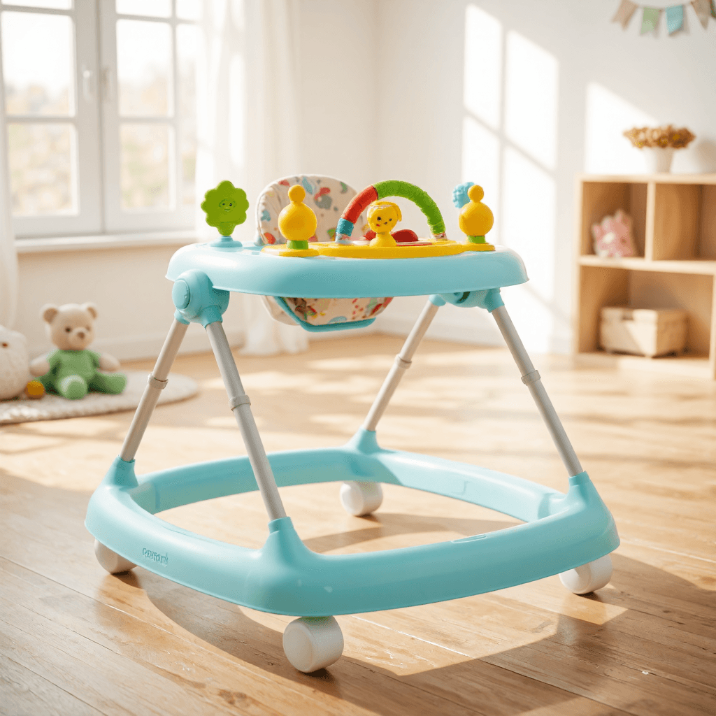 product photography of a baby walker