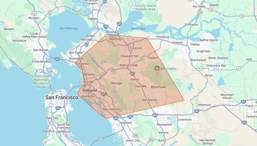 Phast Rooter Service Area Map