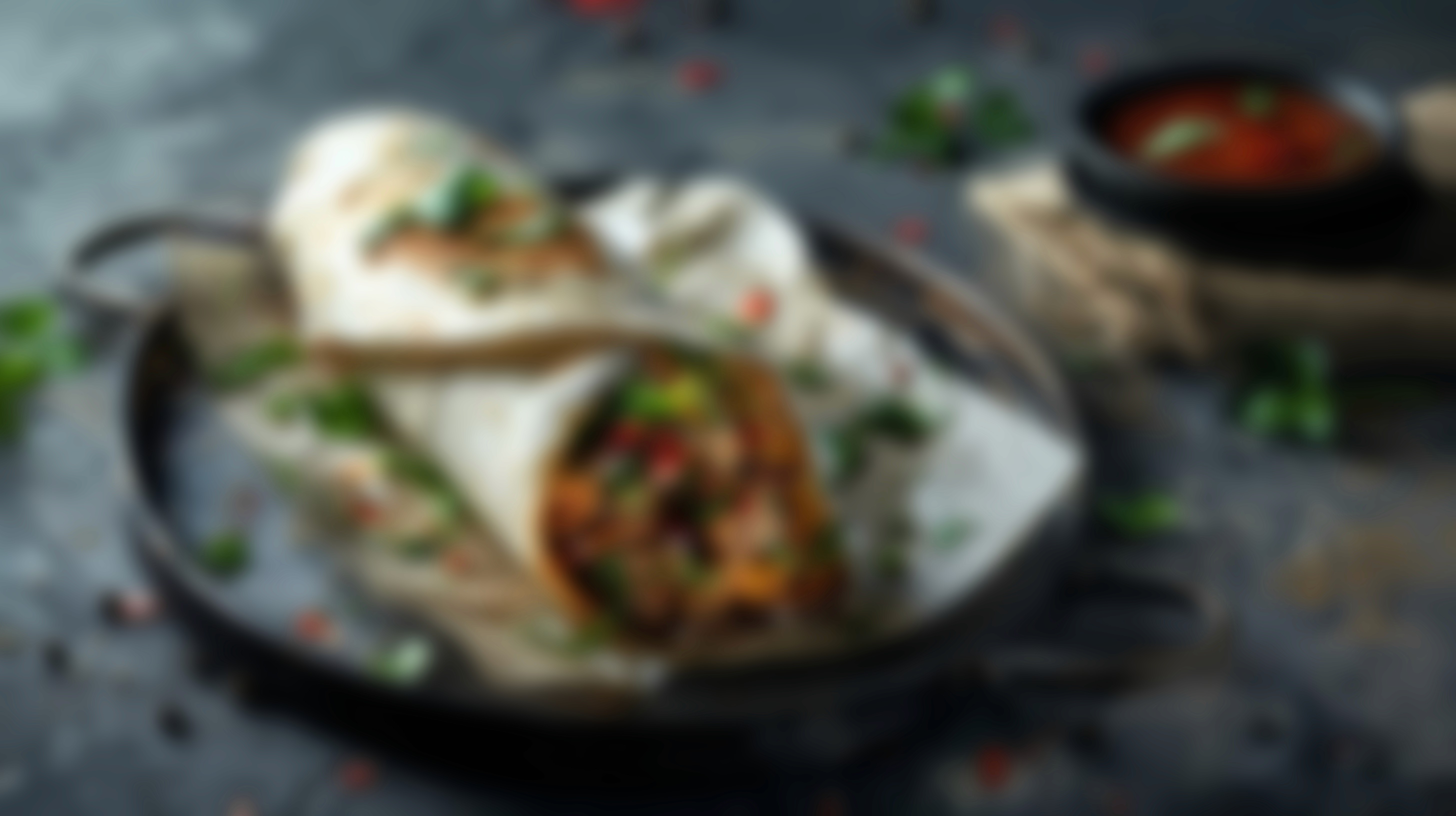 Futuristic sneaker with silver and green details, slightly blurred on an orange background