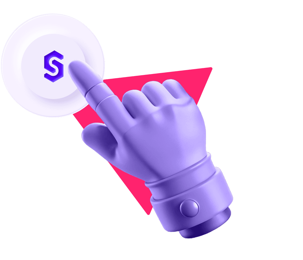Illustration d'une main cliquant sur un bouton