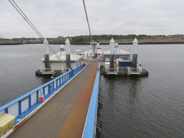 Access walkway and structures assessed during the South Shields Ferry Landing coating condition survey.