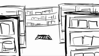 a pair of cell phones on a concrete block