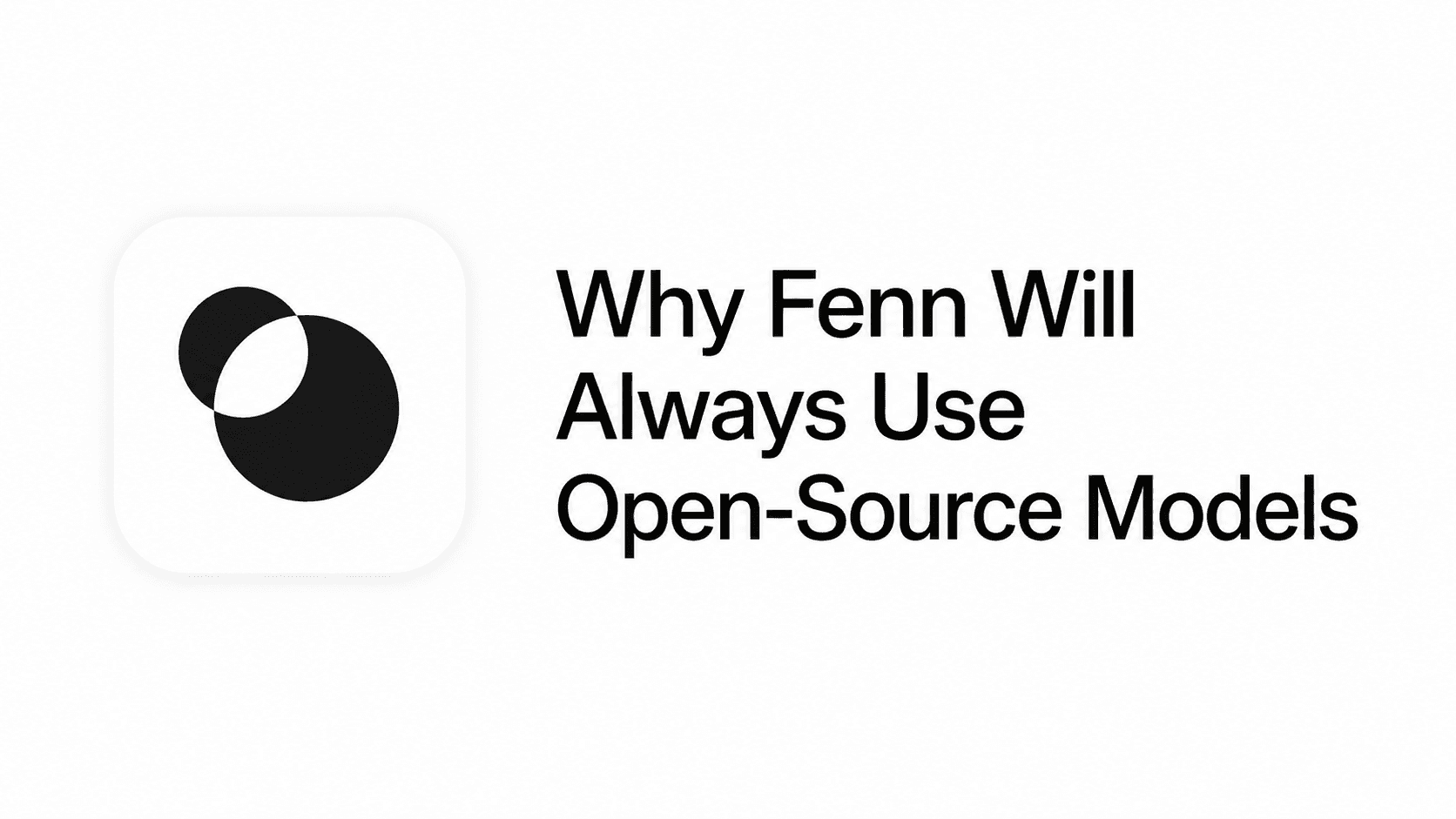 Why Fenn Will Always Use Open-Source Models ?