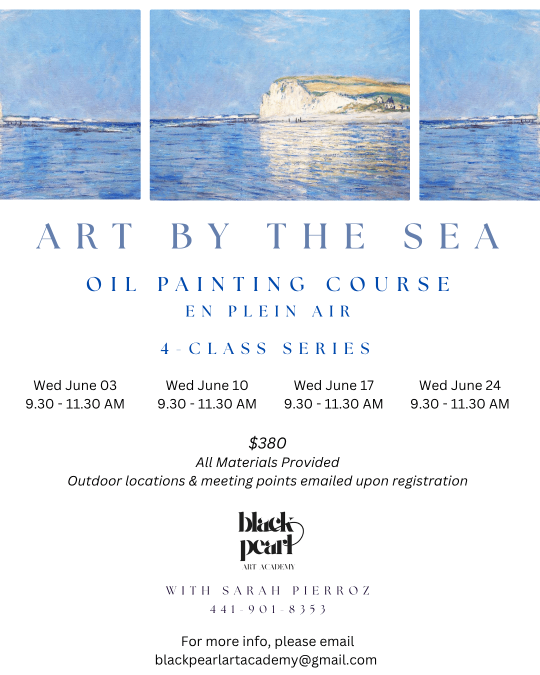 Art by the Sea Oil Painting In Bermuda