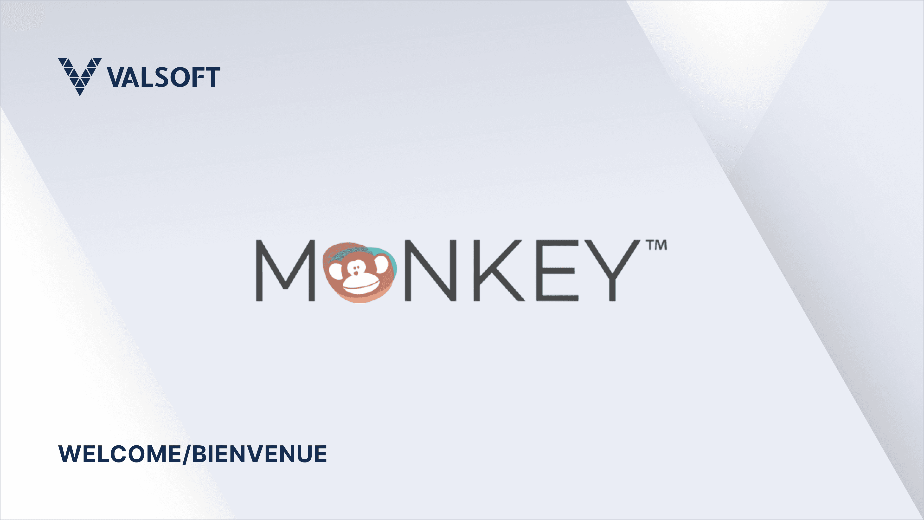 Monkey logo and Valsoft logo