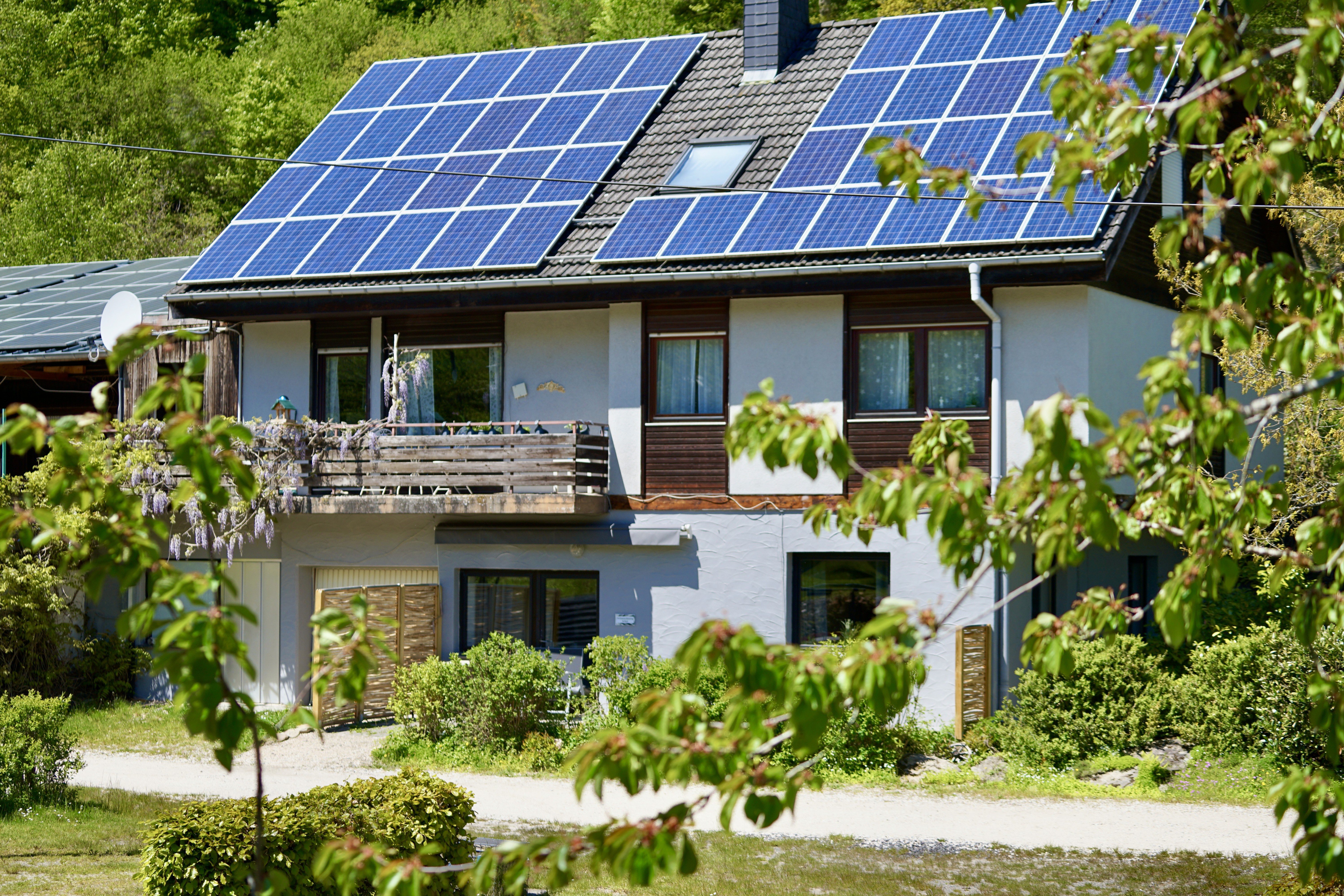 Wohnhaus mit Photovoltaik