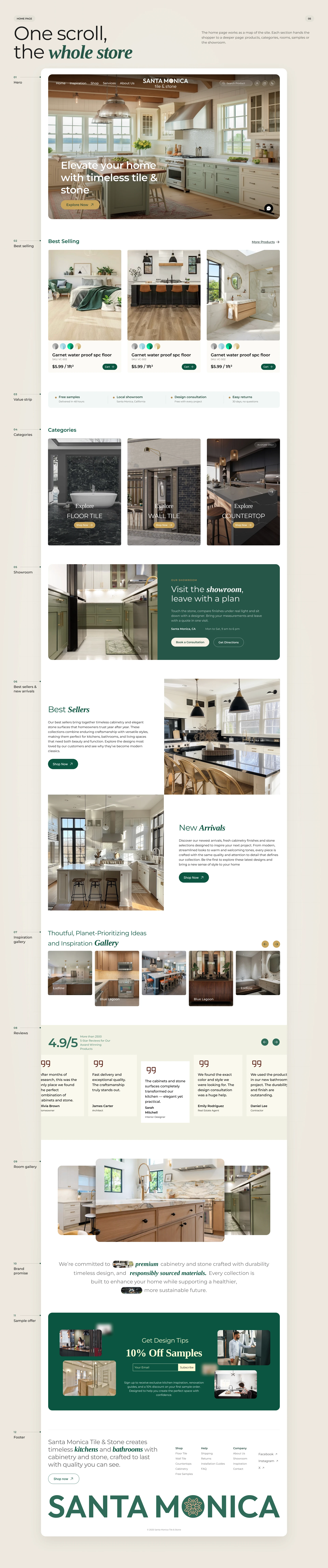 Santa Monica Tile & Stone E-commerce Design