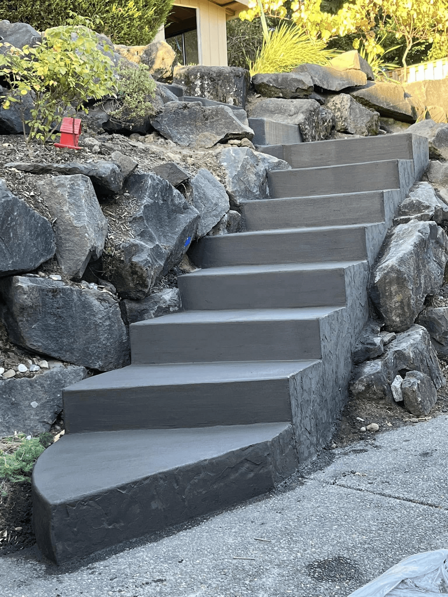 Durable concrete stairs installation in Molalla, Oregon – Safe, level, and built to last by Diversified Contractors.