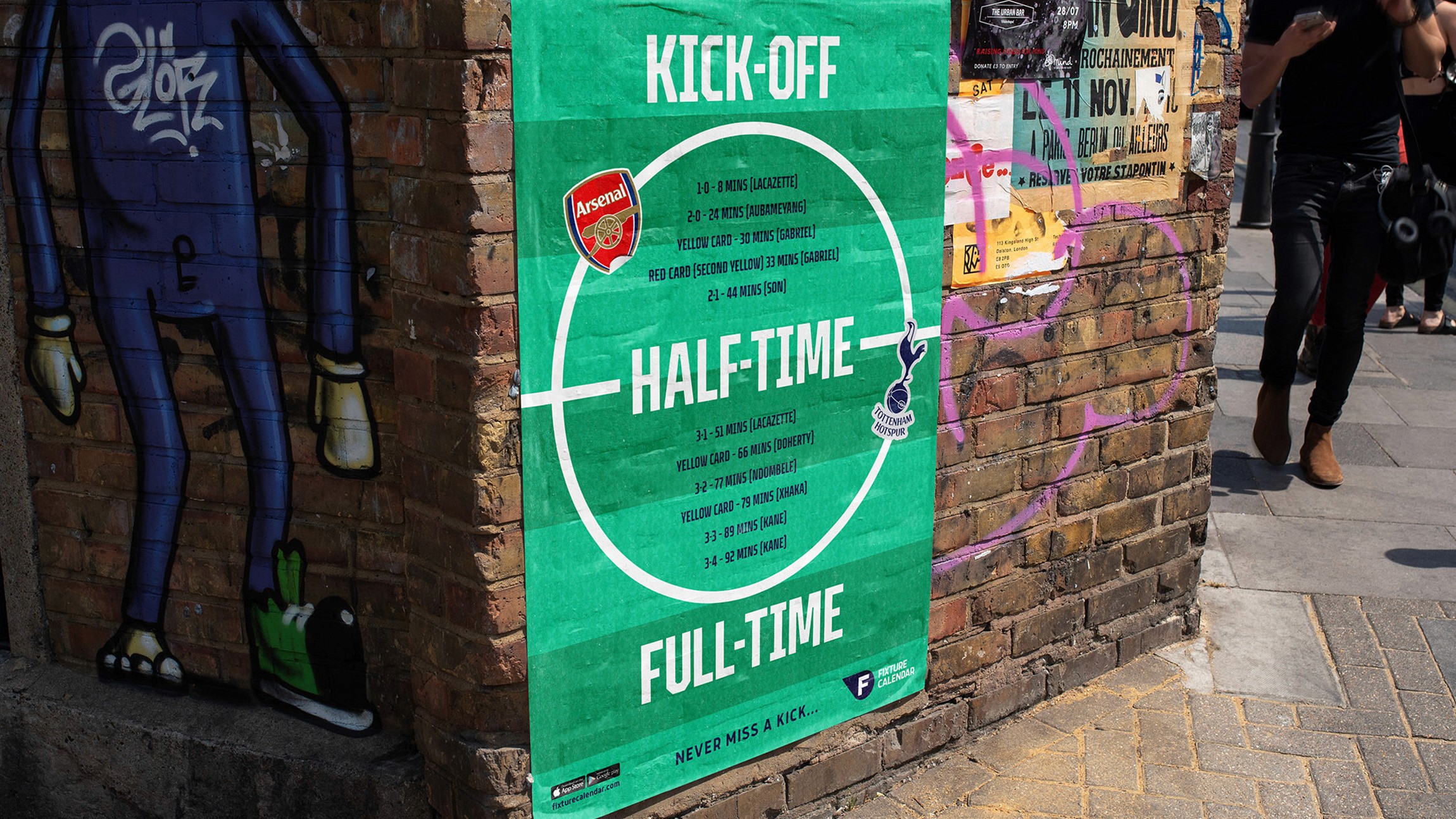 Fixture Calendar design by UK designer Dan Bailey