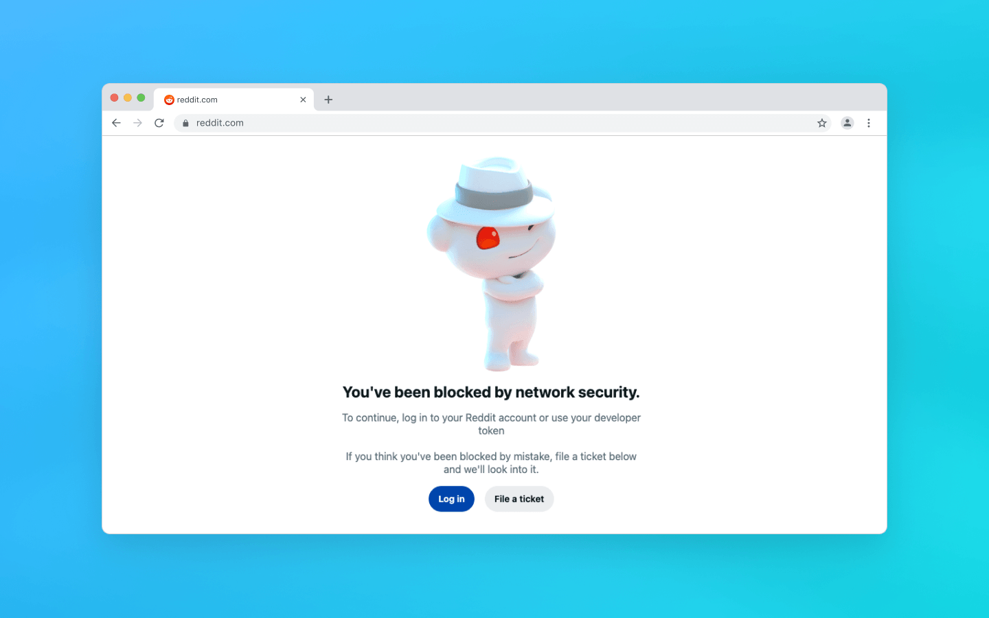 How to fix the “You've been blocked by network security” error on Reddit