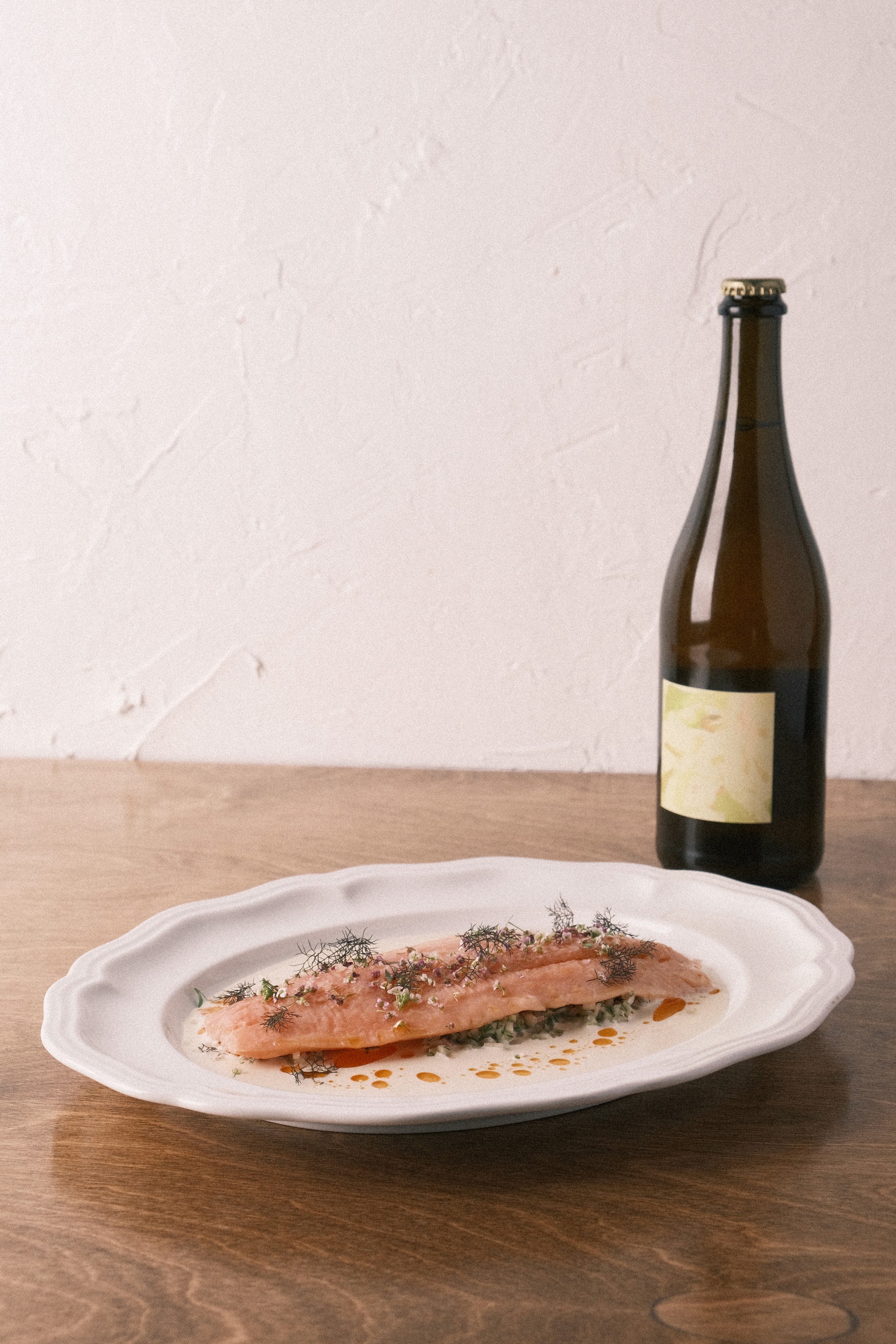 Plat de truite avec son accord de vin québécois