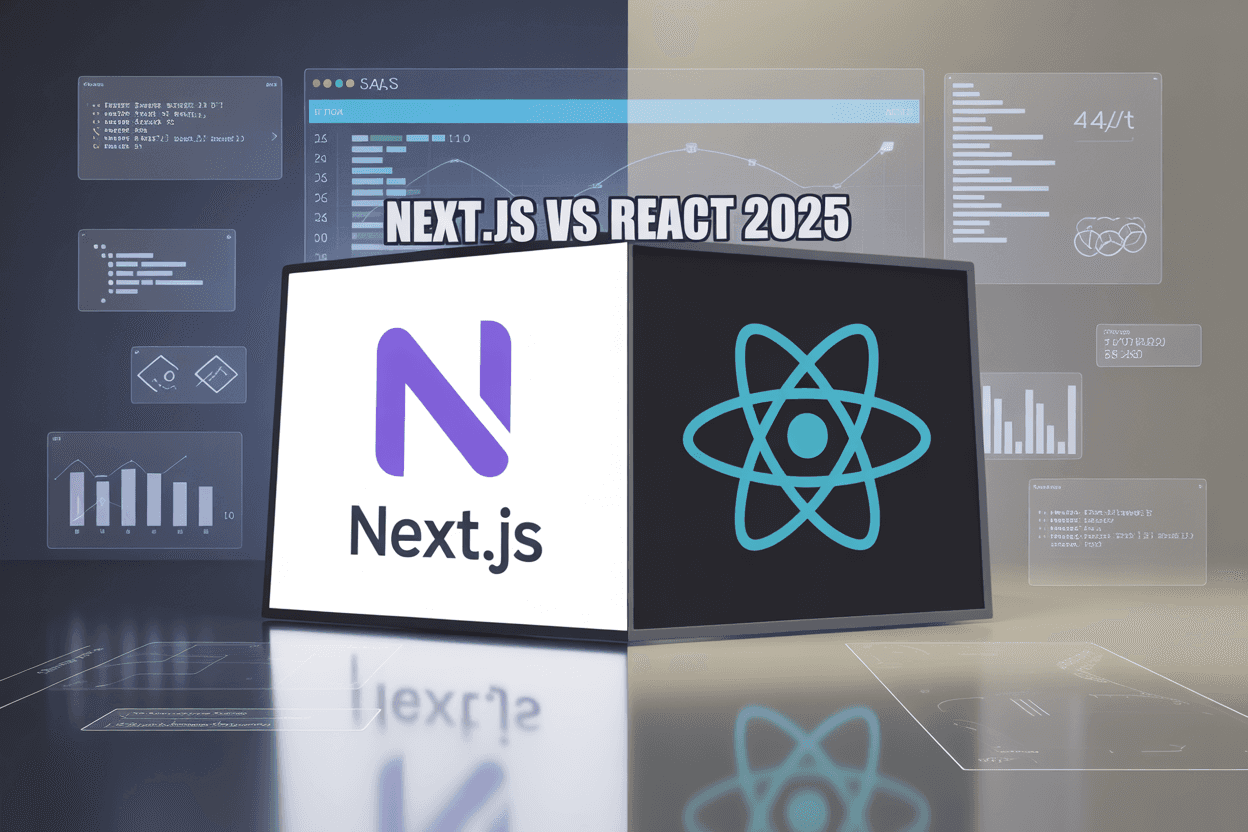 Comparison chart of Next.js and React.js features and performance in 2020, highlighting key differences and advantages