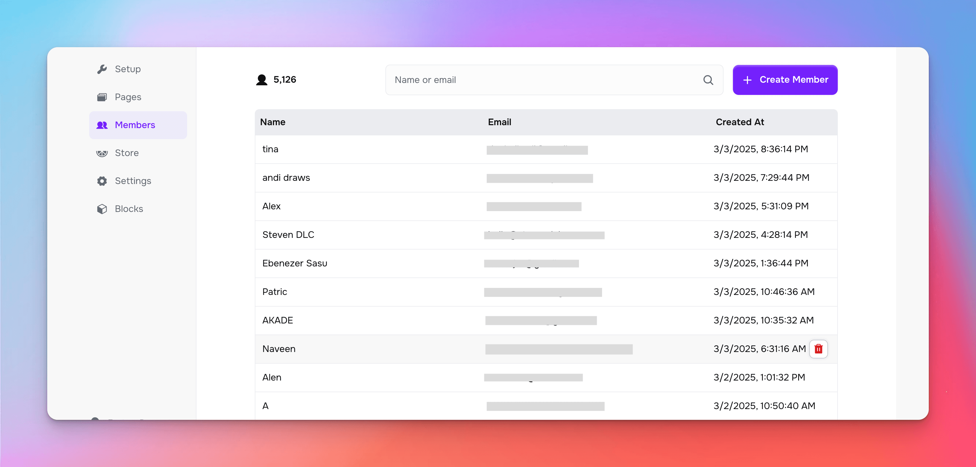 Managing FramerAuth members