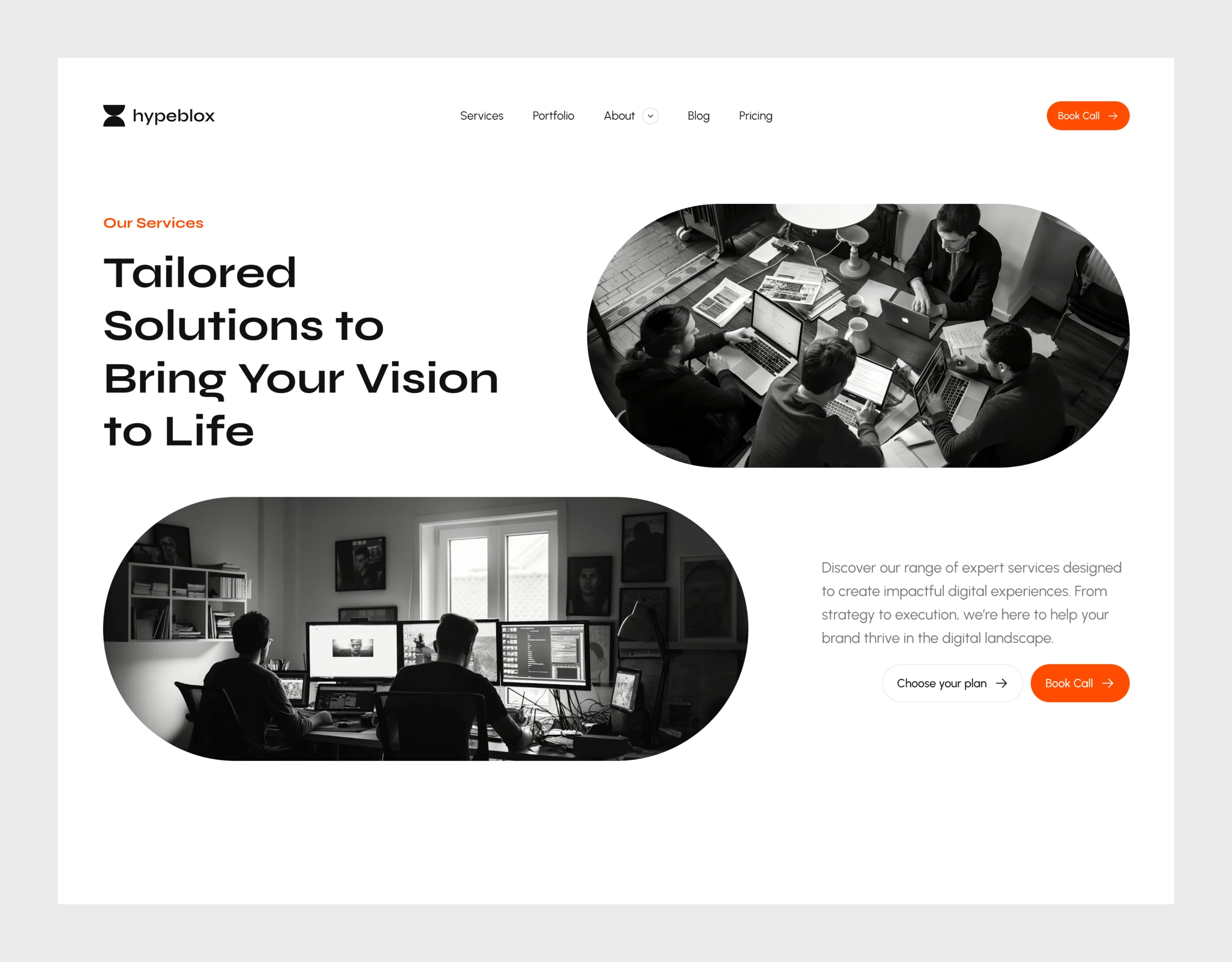 Hypeblox Agency Studio Portfolio Framer Website Template