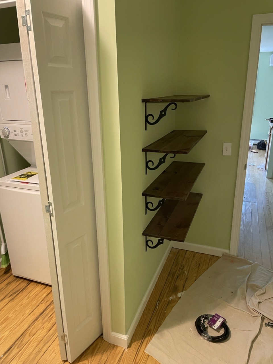 Laundry room framing taking shape