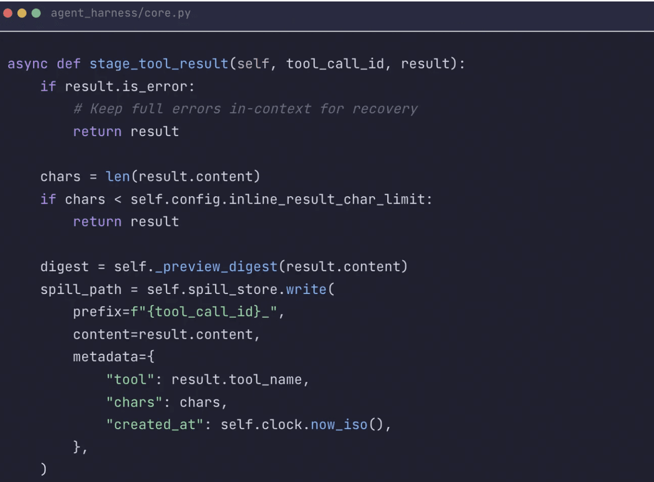 spill-to-disk policy