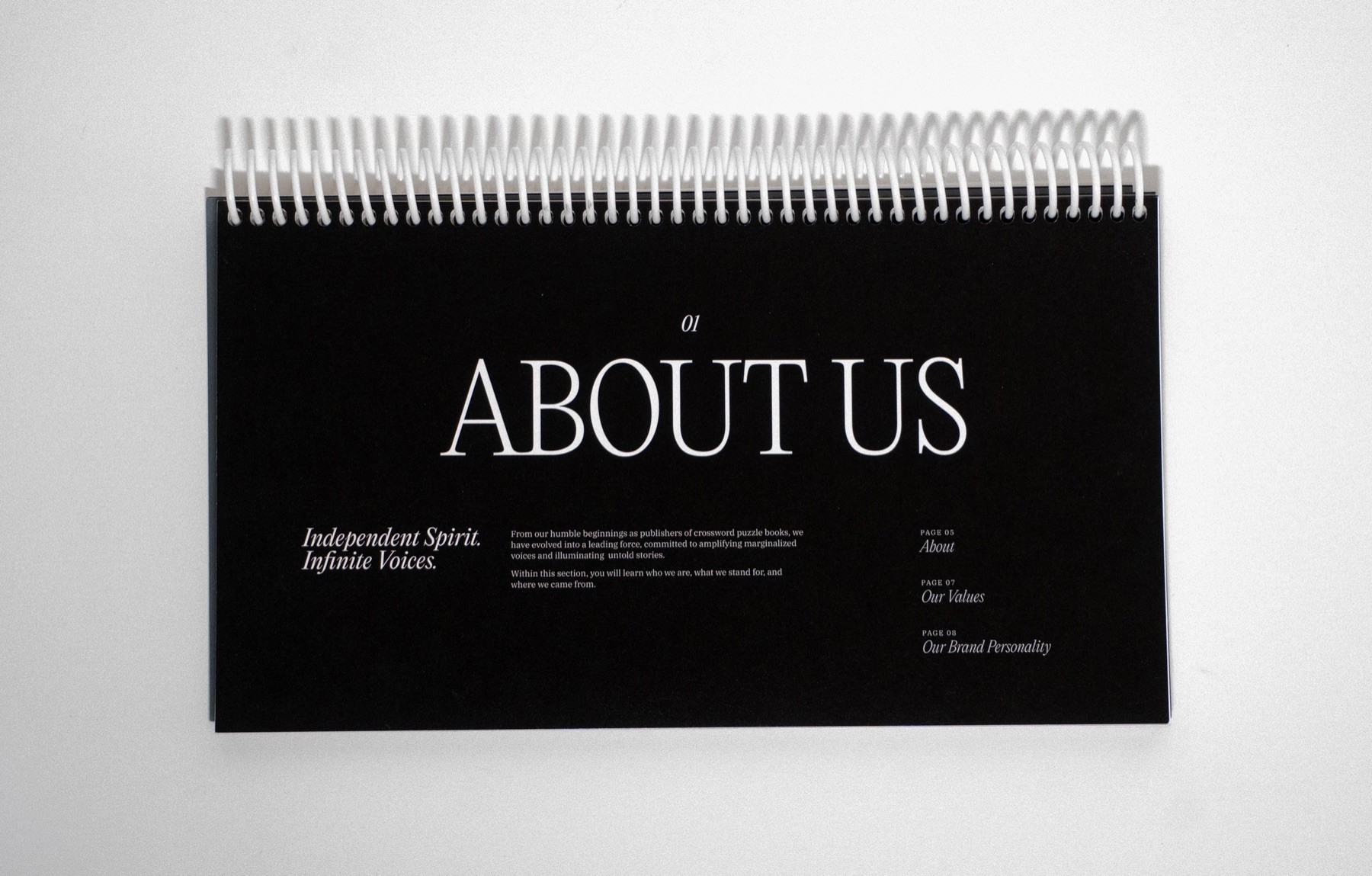 Simon & Schuster brand guidelines spread 4
