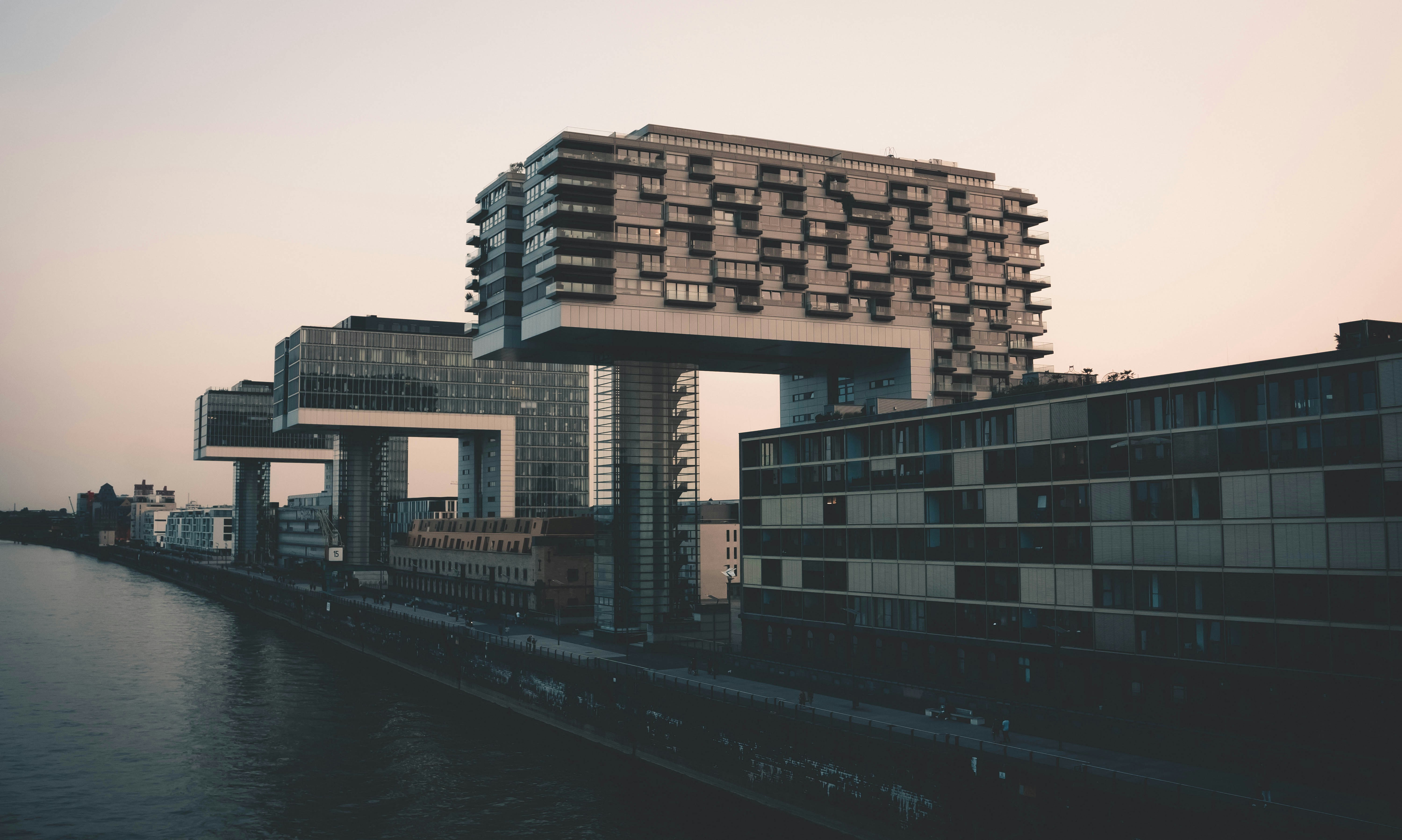 buildings near body of water landscape photography