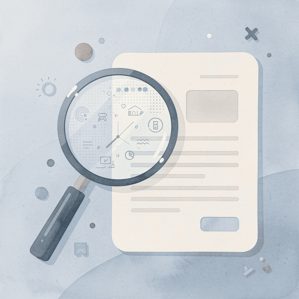 Scene of magnifying glass examining a platform representing evaluation of Appian alternatives