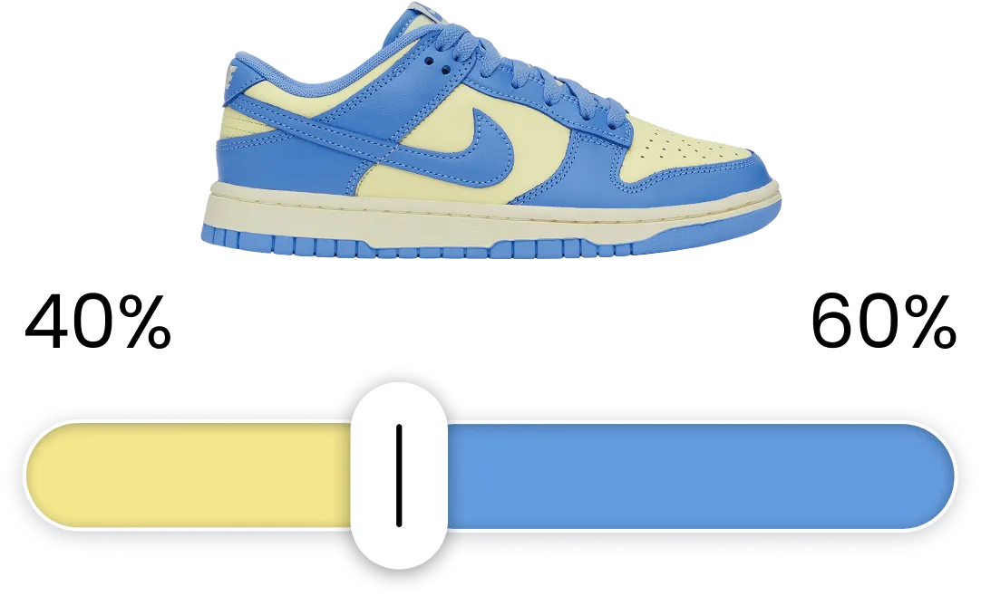 weighted 2-tone color selection