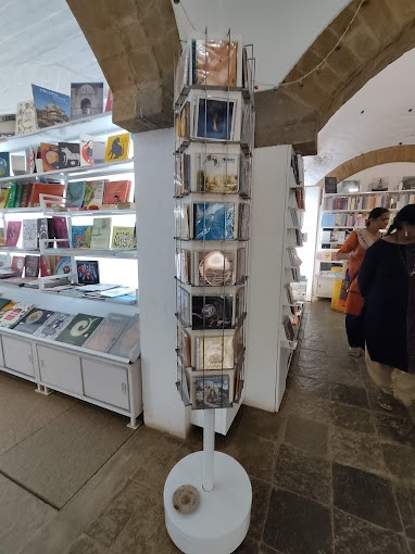 Postcards offered at Auroville Boutique.