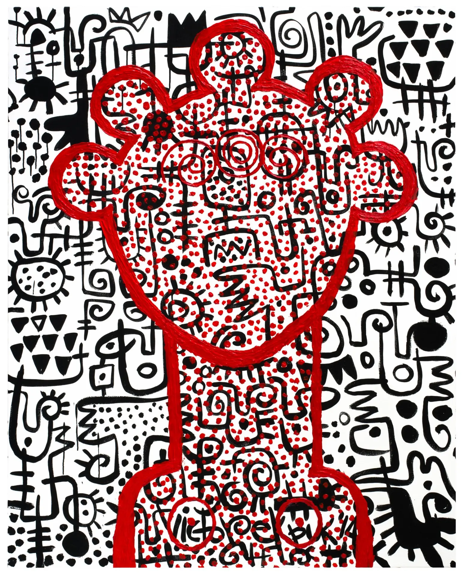 Asian Uboikpa (Hip Sista) #1 (2014). Acrylic on canvas. 48 in. × 60 in.